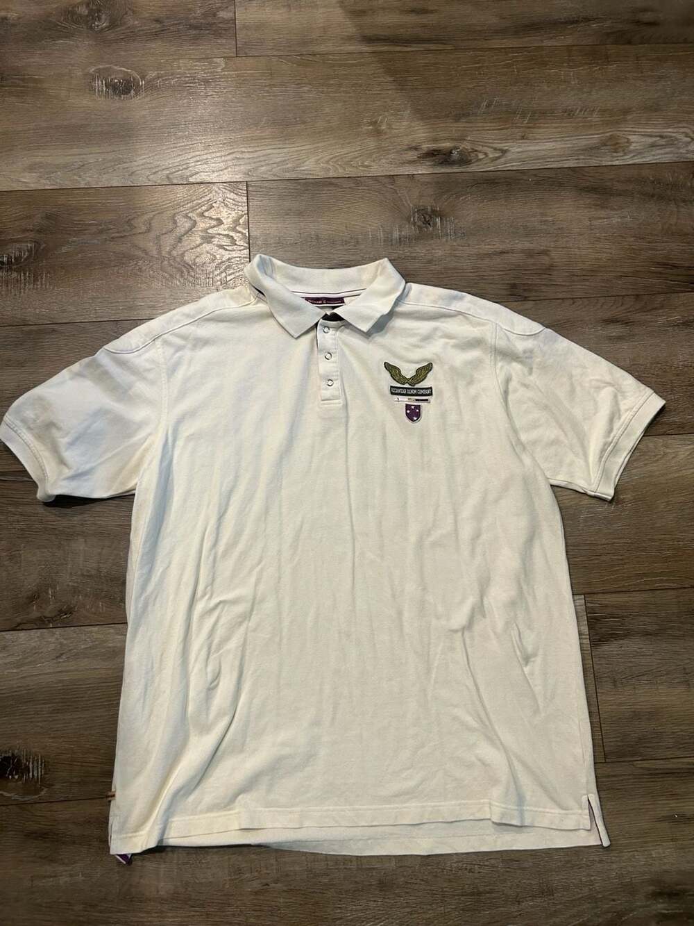 Vintage Y2K Rocawear Denim Company Polo Shirt White